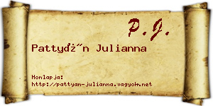 Pattyán Julianna névjegykártya